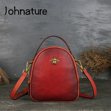 Новинка, женская сумка в стиле ретро ручной работы из натуральной кожи, маленькая сумка, одноцветная сумка для отдыха из воловьей кожи, сумки через плечо