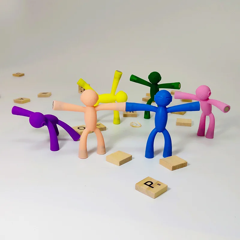 

Silicone magnet villain Fun wall climbing villain Strong magnetic keychain pendant creative home decoration