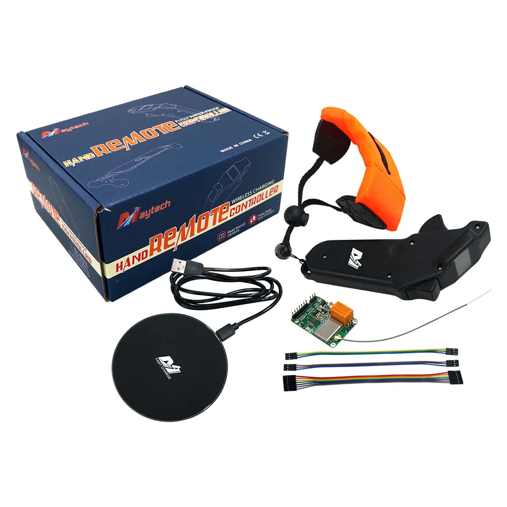 Maytech Electric Surfboard Fully Waterproof Remote MTSKR1905WF V2 Wireless with LED Screen for Esk8/Elsurf/Efoil