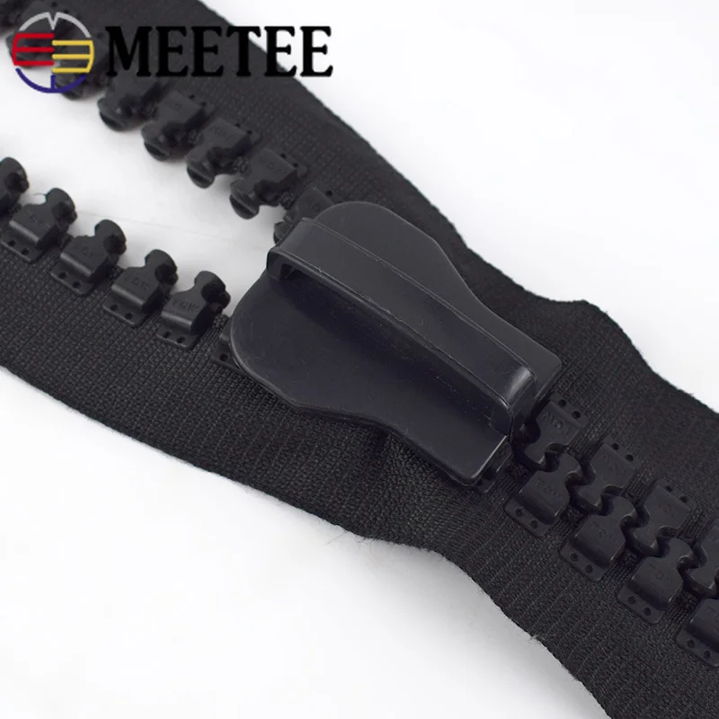 Meetee 1/2M 30 # полимерная застежка молния с слайдером Экстра широкая наружная сумка