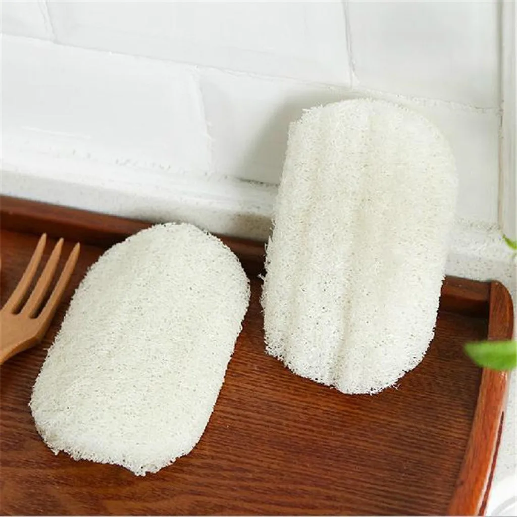 Чистящая одежда из натуральной люфы Luffa Loofa из сверхтонкого волокна щетка для кухонных чашек и чаш для чистки