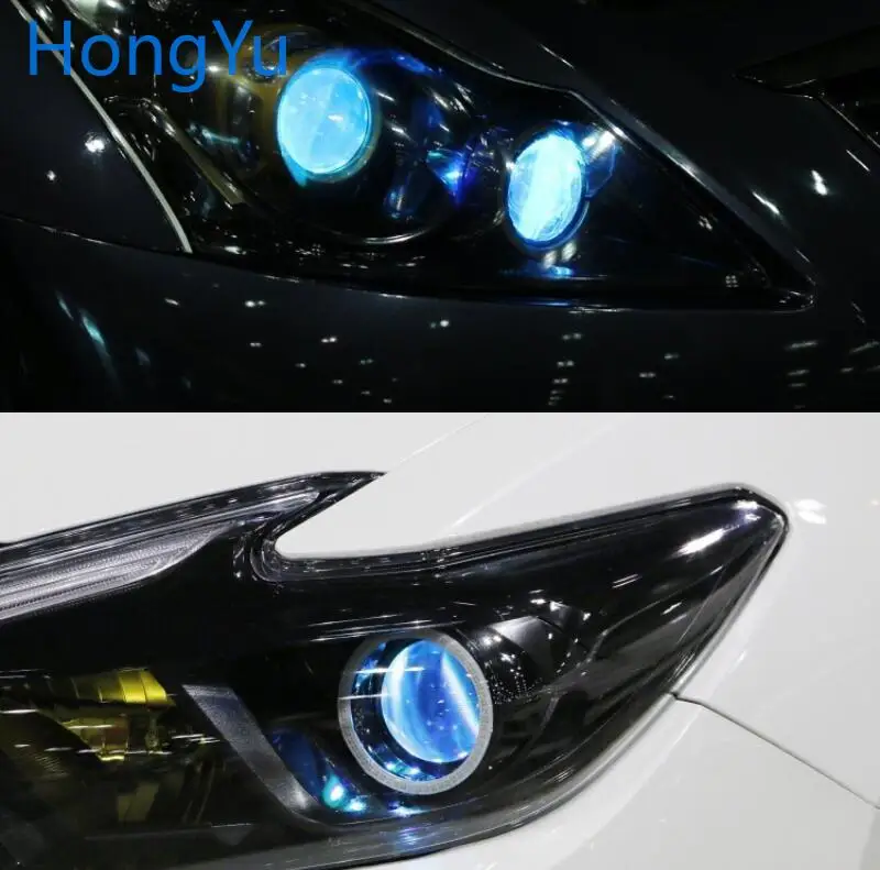 Беспроводное управление RGB светодиодный демон глаз свет комплект для Ford Mustang проектор оптические линзы