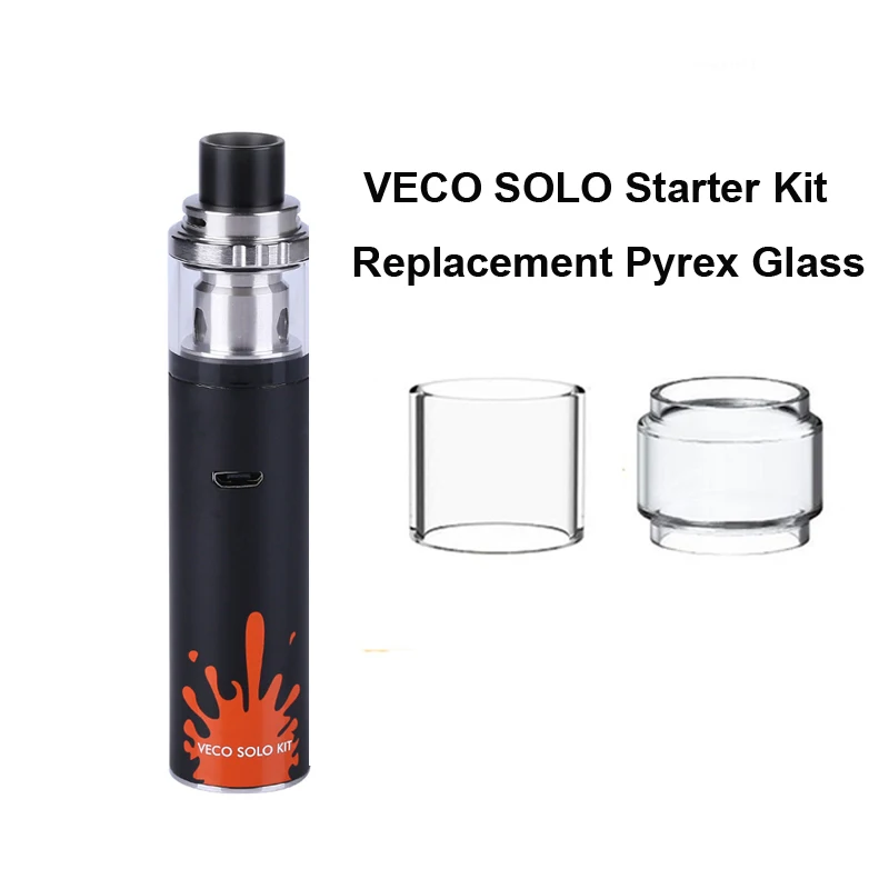 Сменная стеклянная трубка Pyrex для Vaporesso VECO SOLO Starter Kit/VECO SOLO Tank емкостью 2 мл