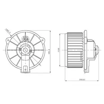 

ELECTRIC fan heating. For a/m TOYOTA COROLLA (01) LUZAR LUZAR LFH 19D0
