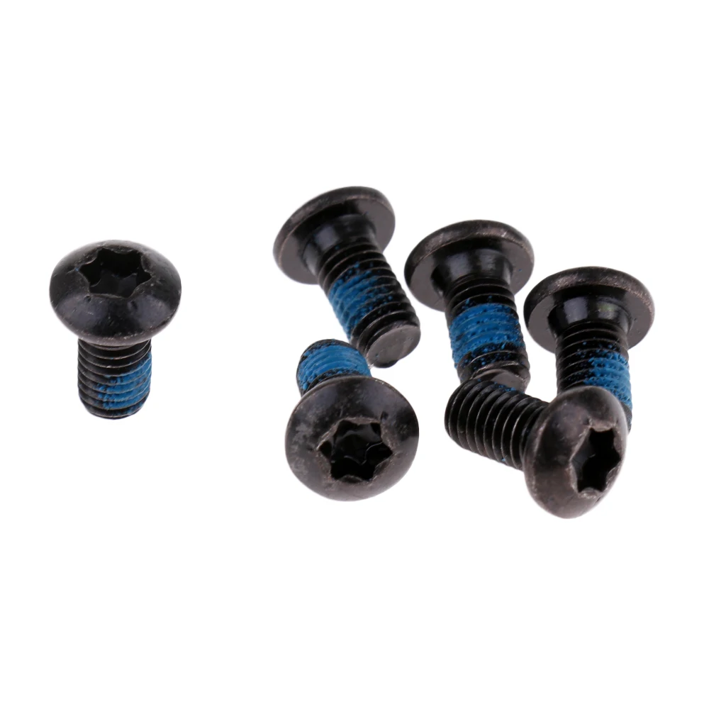 6x M5 X 12mm Bike Disk Brake Rotor Bolts Screws, Bicycle Water Bottle Screws