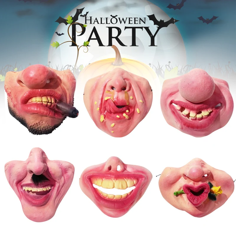 Маска латекса косплей с маской для лица карнавальный на Хэллоуин вечерние Маска Украшения DTT88