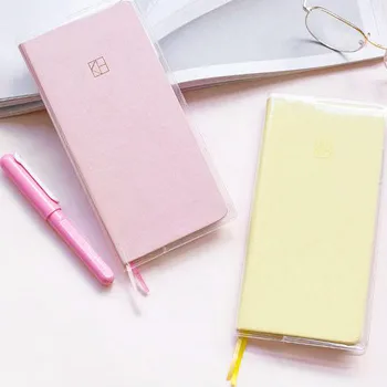 Undated Weekly Planner Book Set With PVC Cover 191mm*78mm DIY Month Week Scheduler Notebook 88 Sheets good night sweet dream theme slim week planner 10 8 21 4cm undated diy yearly monthly weekly plan scheduler book 88 sheets