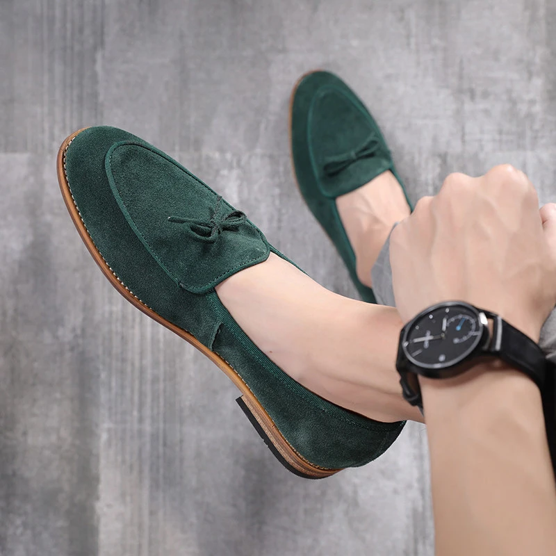 Chao Lok Fu zapatos de verano para Calzado Fino y transpirable con nudo estilo británico, estilista de pelo de un solo paso, YX144, novedad de 2021|Mocasines| - AliExpress