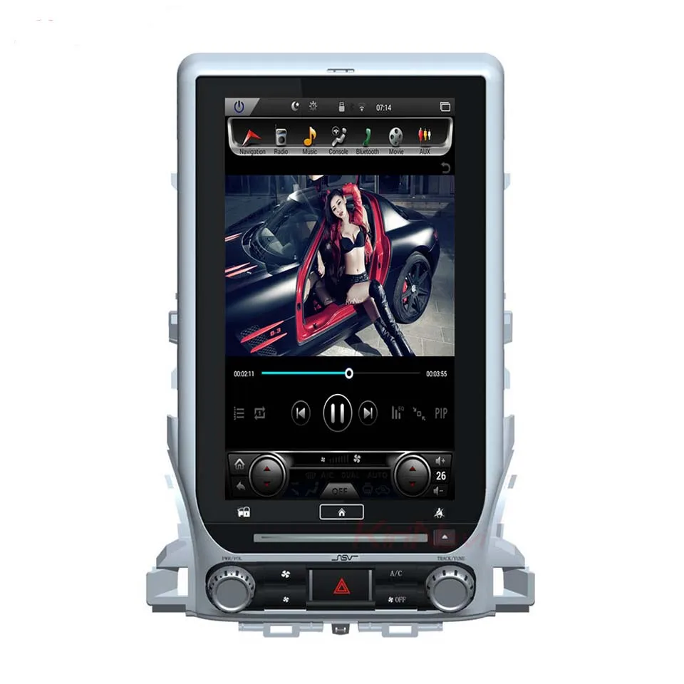 

13.6" tesla style vertical screen android 6.0 Quad core 32G Car GPS radio Navigation for Toyota Land cruiser 2016-2017