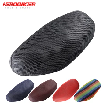 

HEROBIKER Motorcycle Sunscreen Seat Cover Breathable Sun-proof Motorbike Scooter Seat Covers Heat Insulation Cushion Protect