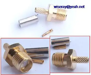 

DHL/EMS 250pcs SMA female plug Crimp RG174 RG178 RG316 Connector-A7