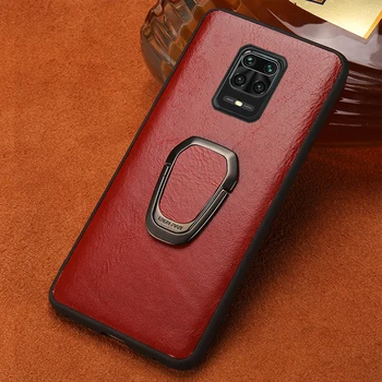 

Genuine Oil Wax Leather Phone Case For Xiaomi Redmi Note 9 pro 9s Note 8 pro 8T 7 K30 Bracket Cover For Mi 10 9T pro 9 Lite 8 A3