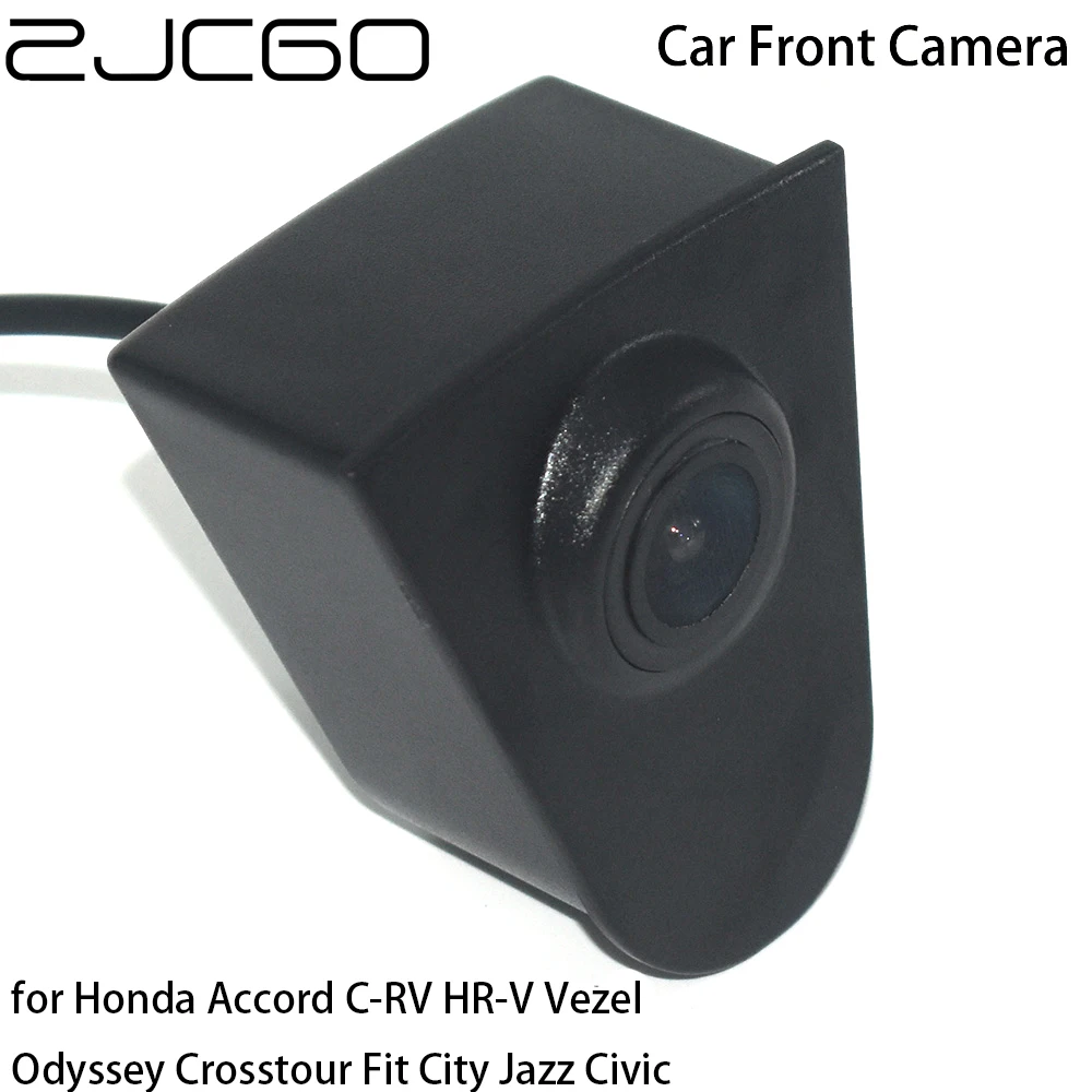 

ZJCGO Car Front View Parking LOGO Camera Positive Image for Honda Accord C-RV HR-V Vezel Odyssey Crosstour Fit City Jazz Civic