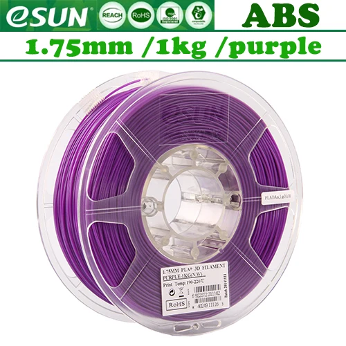 ABS PRO ESUN 3d принтер накаливания esun 1,75 мм 1 кг 340 м/для 3d принтера/RU - Цвет: ABS Purple