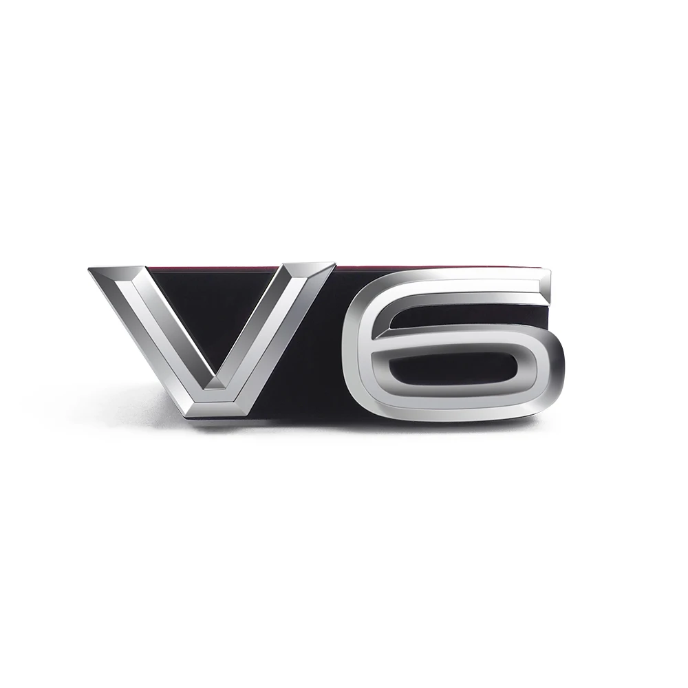 V6 Car Grille Sticker Per Vw Volkswagen Passat Tiguan Teramont Magotan Phideon Arteon Touareg Phaeton V6 Logo Sticker Vw Sticker