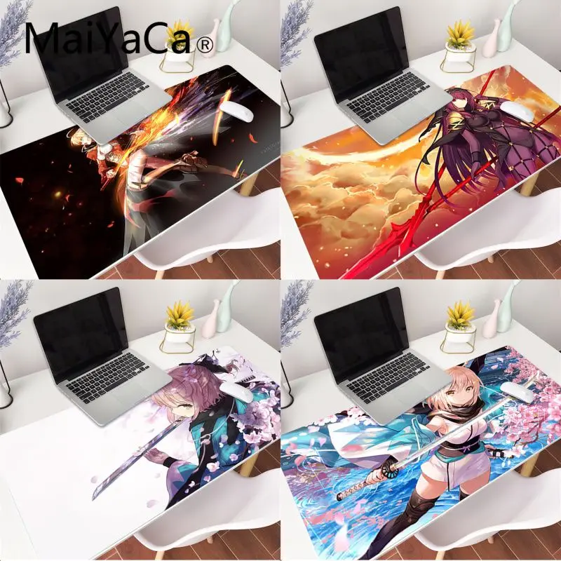 

XL Anime Fate Grand Order Pad Mouse HD Print Computer Gamer Locking Edge Mousepad XXL Keyboard PC Mice Mats Pad for csgo