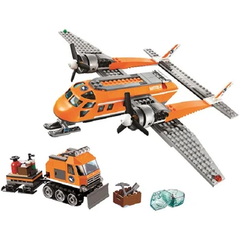 

391pcs New Arctic Supply Plane Compatible Model Building Blocks Toy Kit DIY Educational Children Christmas Birthday Gifts