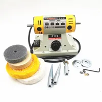 110V/220V 350W Stone Polishing Machine DIY Woodworking Jade Jewelry Dental Bench Lathe Machine Grinding Machine Sanding Tools 2