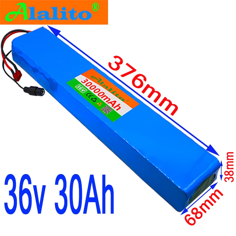 Новая высокомощная батареей 36В 10S4P 30Ah е байка 18650 Батарейный блок 500 Вт 42В 30000 мАч
