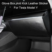 Coussinet de Protection Anti-coup de pied pour boîte à gants, autocollants de Protection pour Tesla Model Y Side Edge Film Model 2020 – 2022