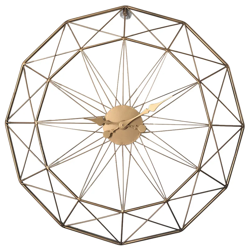 

Absolutely Silent Bedroom Decor Wall Clock Retro Iron Art Large Silent Wall Clocks for Home Decor