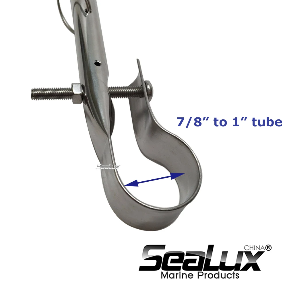 Sealux съемный флаг Полюс морской класс 304 нержавеющая сталь флаг полюс для рельса 7/"~ 1" для лодки яхты Camper