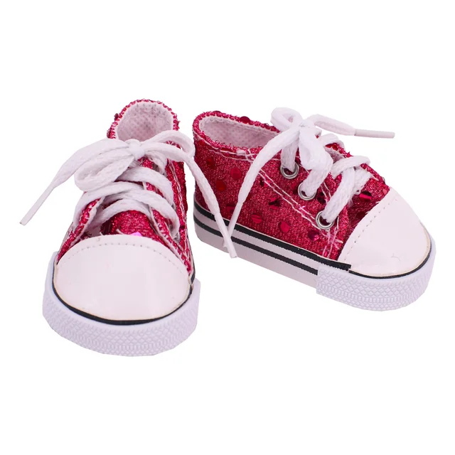 Doll Shoes Clothes Handmade Boots 7Cm Shoes For 18 Inch American&43Cm Baby New Born Doll Accessories For Generation Girl`Toy DIY NQ1117