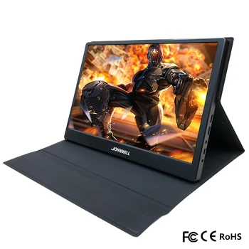

11.6 inch HD LCD Small Portable monitor with leather case, 1920 x 1080 Mini gaming monitor for Windows 7 8 10 PS4 Raspberry Pi B