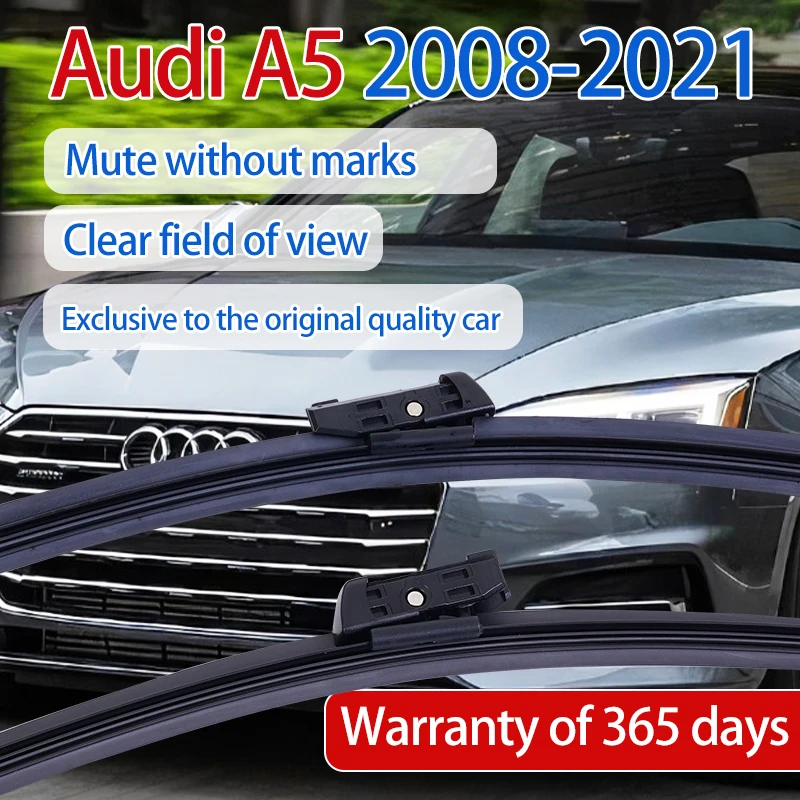 ShangKeWen Car Boneless Silicone Windshield Wipers Blade For Audi A5 Universal Noise Reduction