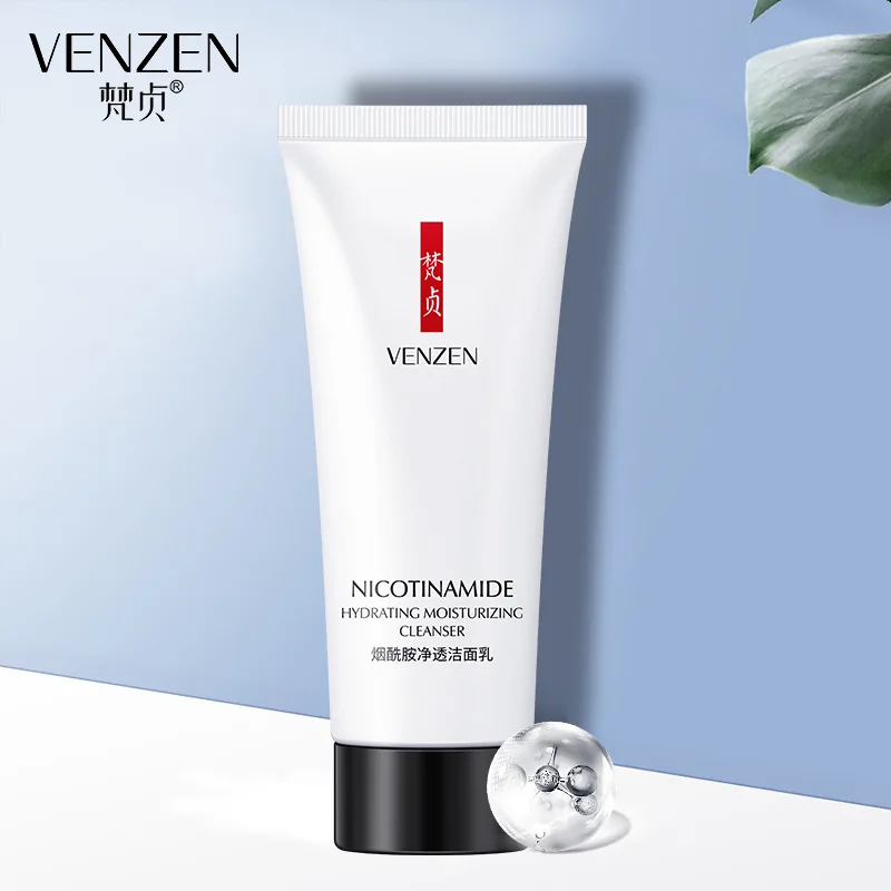 Пенка Venzen с никотинамидом для умывания очищающее средство лица увлажнение