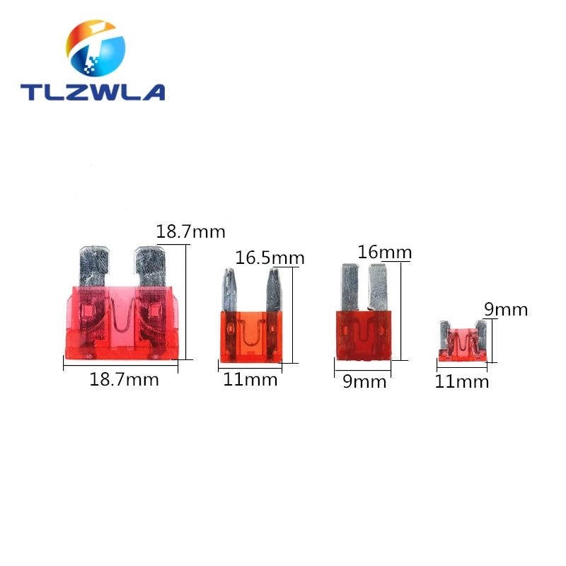 12V MINI SMALL MEDIUM Size Car Fuse Holder Add-a-circuit TAP Adapter with 10A Micro Mini Standard ATM Blade Fuse