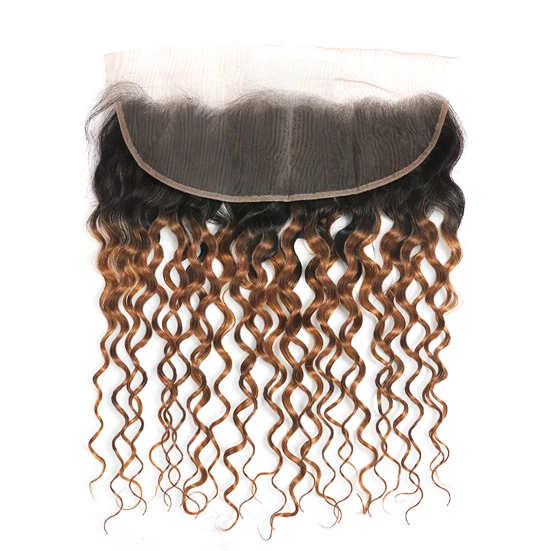 ombre cabelo marrom tecer pacotes com fechamento cabelo não remy kemy