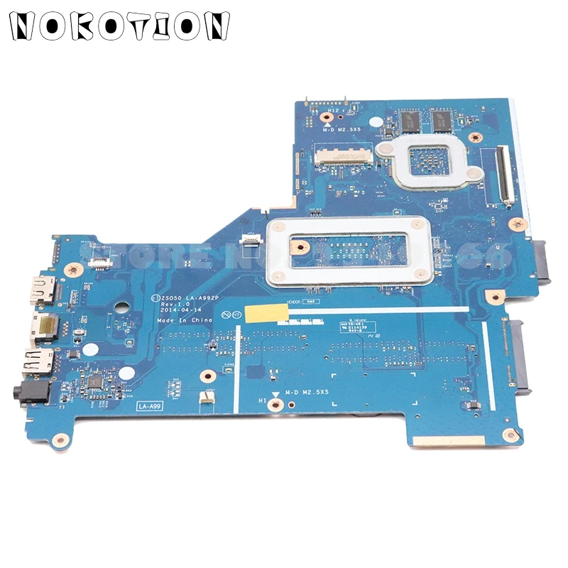 NOKOTION для ноутбука hp 15-R Motheboard 15,6 дюймов 760970-501 760970-001 ZSO50 LA-A992P основная плата I5-4210U процессор GT820M GPU