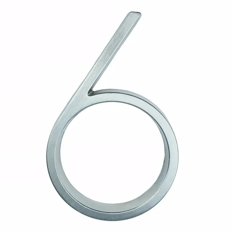 12Cm Argento Numero Civico Segno #0-9 Lettere Dell'Alfabeto 5 Pollici. Segnaletica Numeri Porta Casa Indirizzo Esterno Numeri Vista