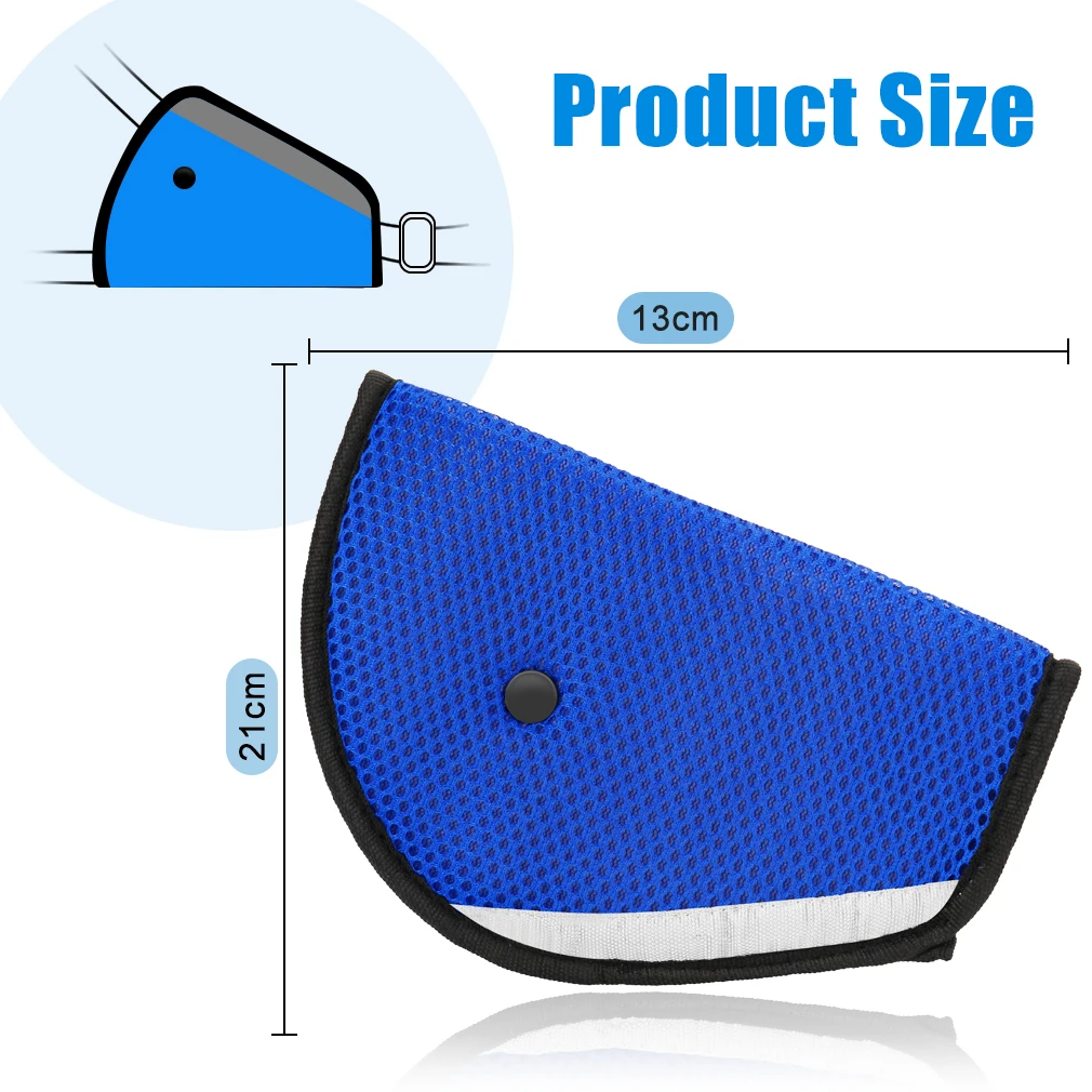 Children Car Seat Belt Holder Child Regulator Mesh Triangle Safety Restraint Baby Car Safety Seat Belts Adjuster Clip Accessorie