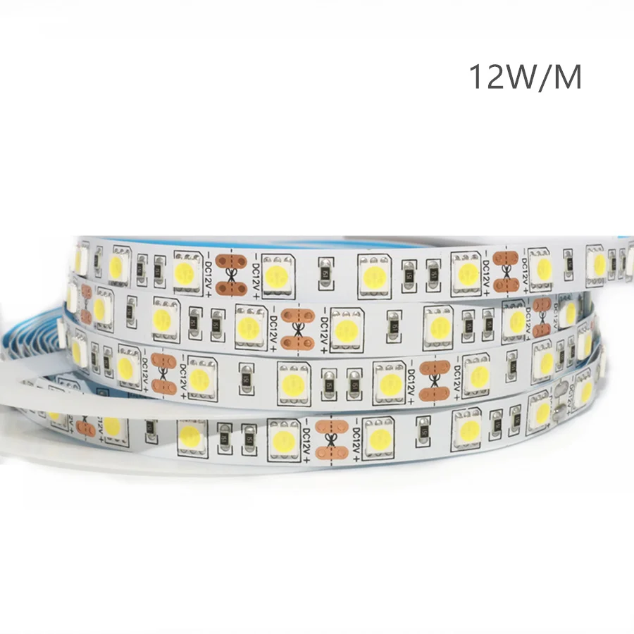 Светодиодная ленсветильник 5050 SMD высокой мощности 12 ярких цветов RGB с медным