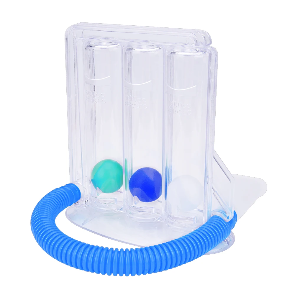 Spirometry Breathing Exerciser Three-ball Apparatus Vital Capacity Breathing Trainer For Rehabilitation Personal Health Care