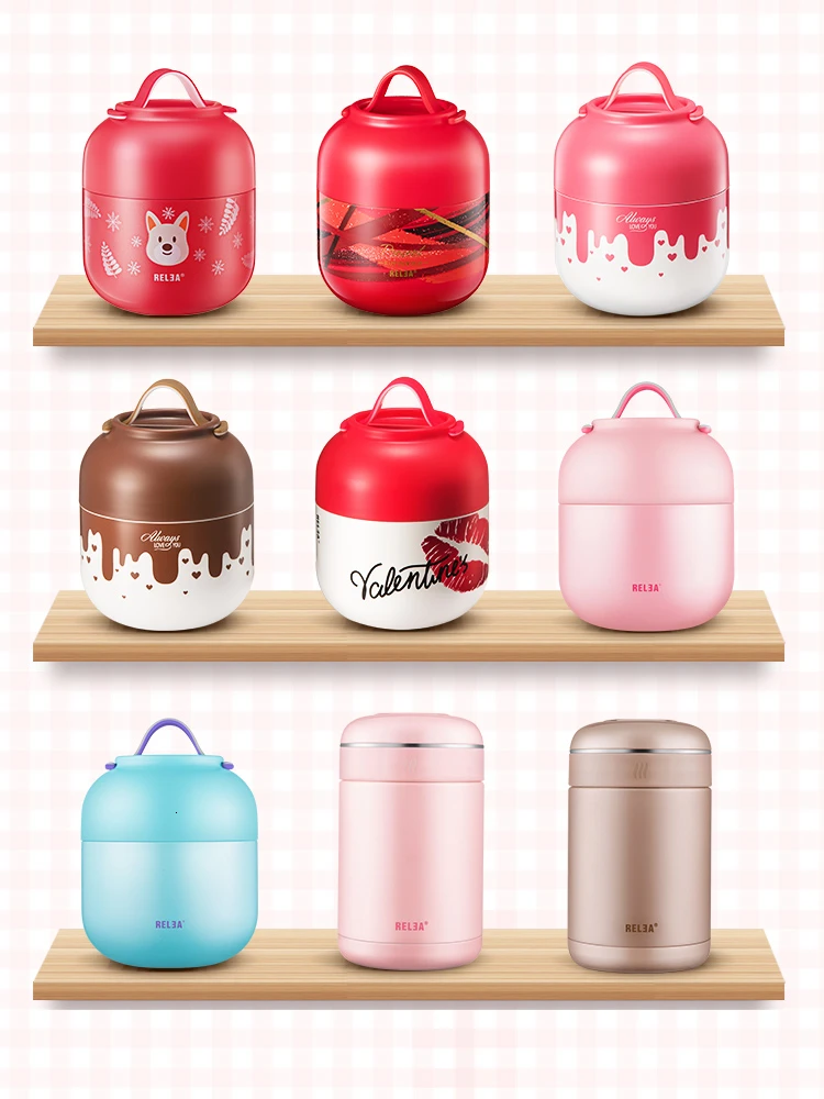 

Portable Braise Beaker Small-scale Lunch Box Schoolgirl Smouldering Jug Office Worker Stainless Steel Heat Insulation Barrel