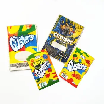 

Joke's Up! Sour Gushers White Runtz Pink+ Runts Peach Kobbler Runty Smell Proof Bags Mylar For Dry Herb Flowers