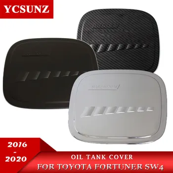 

car Accessories Chrome Decorative Fuel Tank Cap Cover For Toyota Fortuner hilux SW4 2016-2019 2020