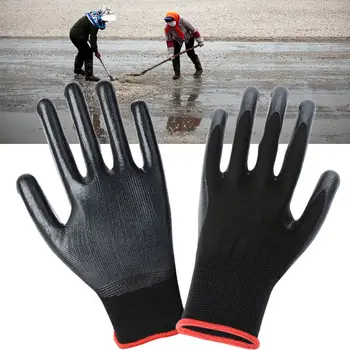 

12 Pairs Breathable Knit Safety Work Gloves Textured Rubber Latex Coated for Construction Non-Slip Wear-Resistant Protective