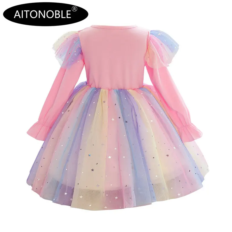 Aitonoble Summer New Costume Gilrs Dress Girl's Dress Princess KidsSkirt Cosplay For Girls With a Gift Bag