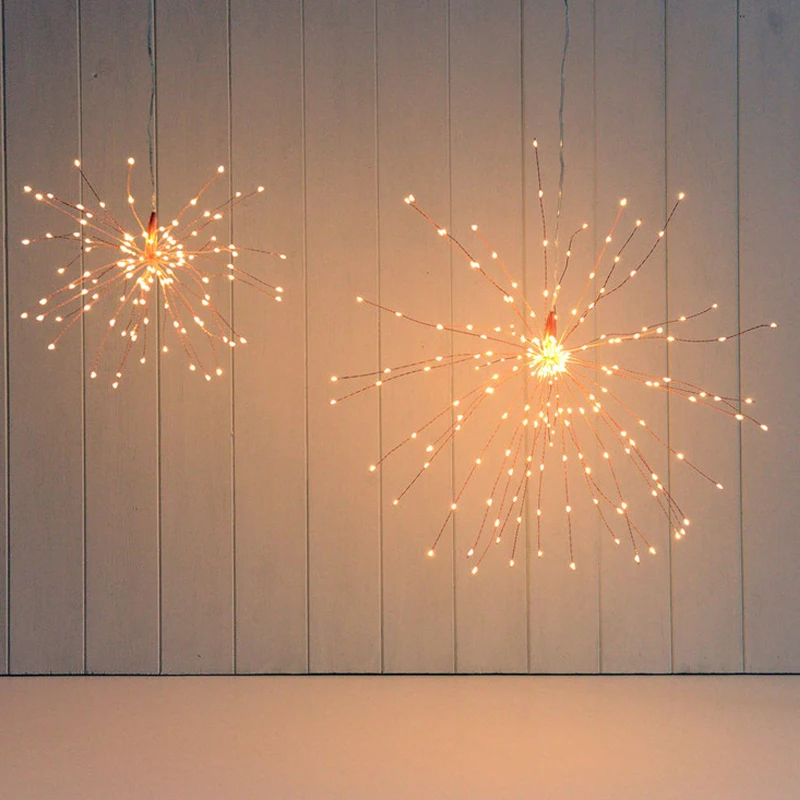 DIY Solar Fireworks String lights LED String Christmas Festive Fairy lights Outdoor Solar Lamps For Garden Christmas Wedding