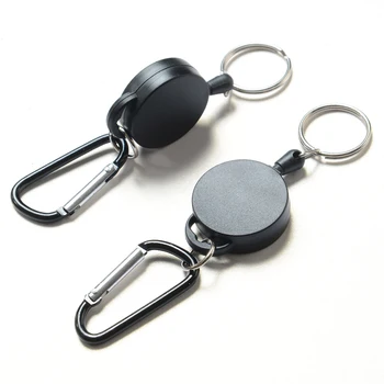 

1PC Anti-Lost Clip Door Pass Holder Outdoor Mini Tool Key Chain EDC Survival Outdoor Tool Heavy Duty Pull Lanyard