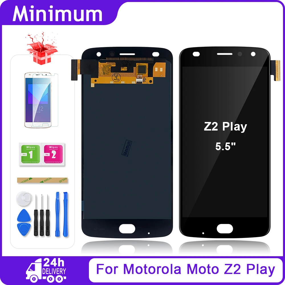 ЖК-дисплей 5 дюйма для Motorola Moto Z2 Play XT1710 сенсорный экран с дигитайзером в сборе
