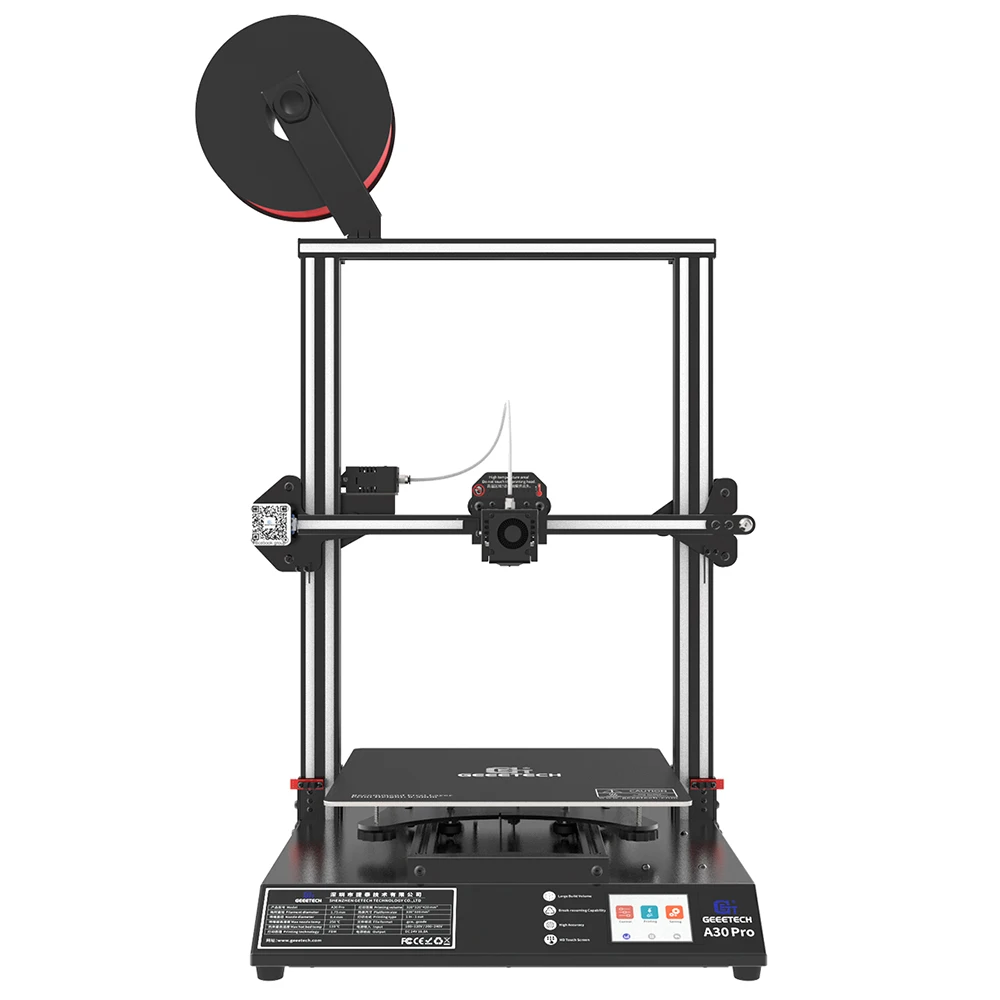 Geeetech 3D принтер A30Pro Dual Hotend GT2560 V4.0 Большой датчик накаливания Бесшумная печать FDM CE