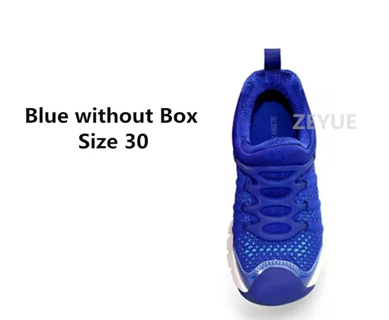 without box blue 30 Xiaomi FREETIE кроссовки детские легкие спортивные кроссовки дышащие мягкие Повседневные детские кроссовки от Mijia Youpin детские подарки - Цвет: without box blue 30