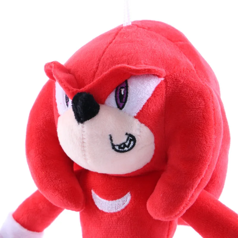 28cm Sonic Plush Doll Black Blue Yellow Hedgehog Soft Stuffed Toy Hot Game Shadow Knuckles Tails For Children Christmas Gifts