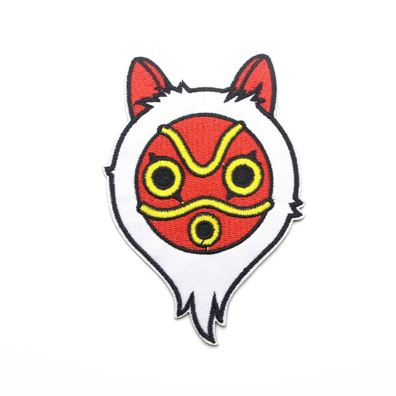 Принцесса Mononoke аппликационные заплатки Сделай Сам Железная на обуви джинсы