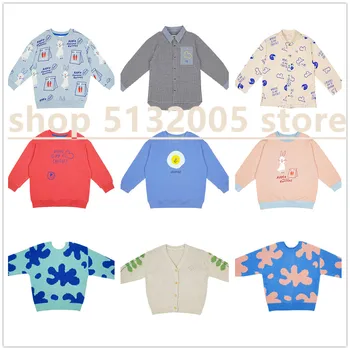 

Pre-sale 2020A/W PS Same Style Cotton and Velvet Cartoon Printed Round Neck Pullover Sweater for Boys TOP